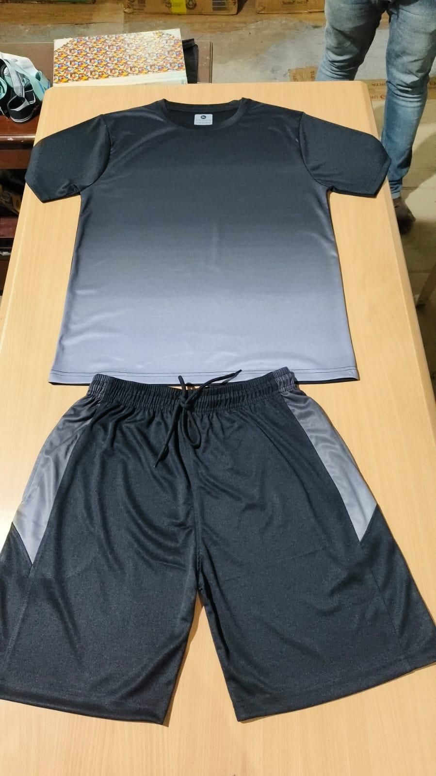 Men's Sport Jersey T-Shirt & Bottom Set