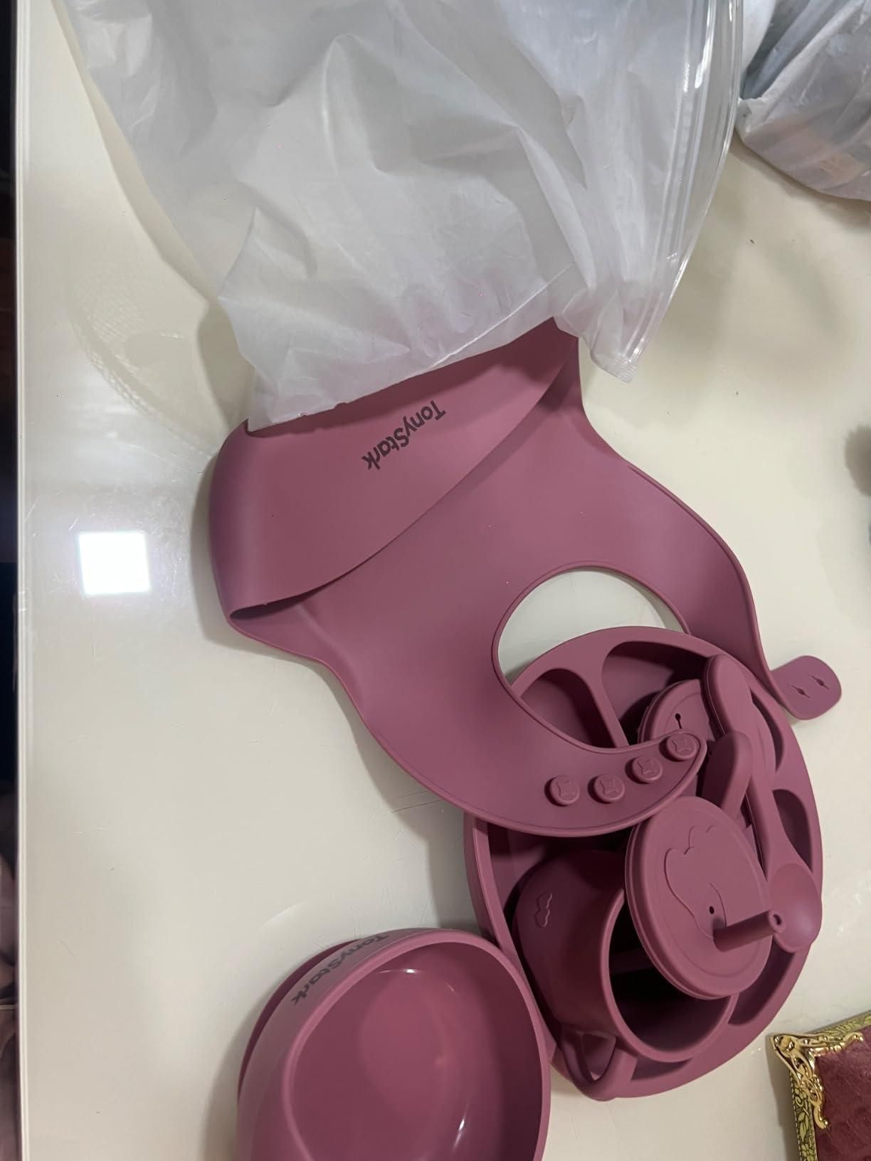 6Pcs Silicone Baby Feeding Set BPA Free (Multicolor)